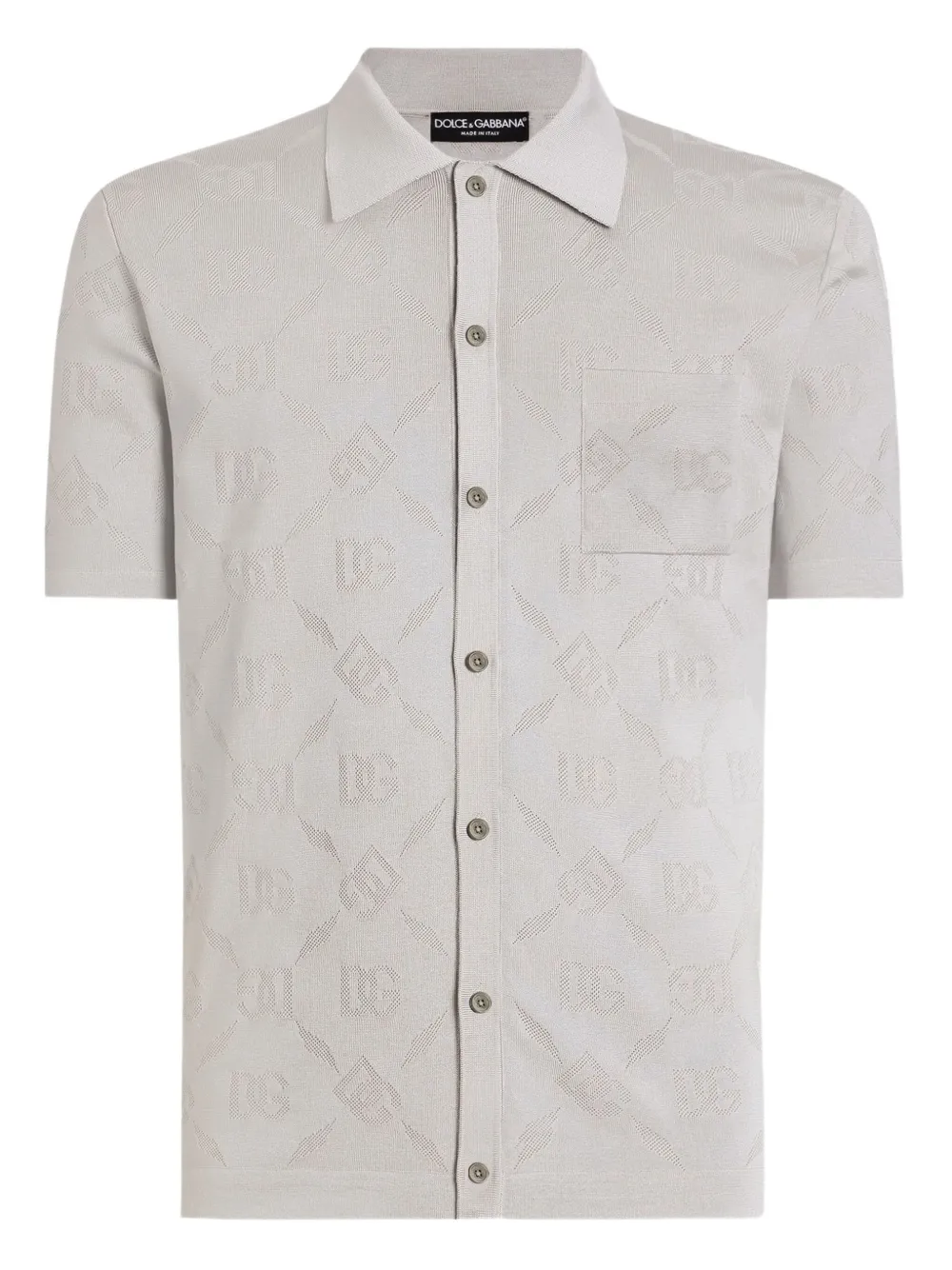 Dolce & Gabbana Silk Shirt With Dg Openwork