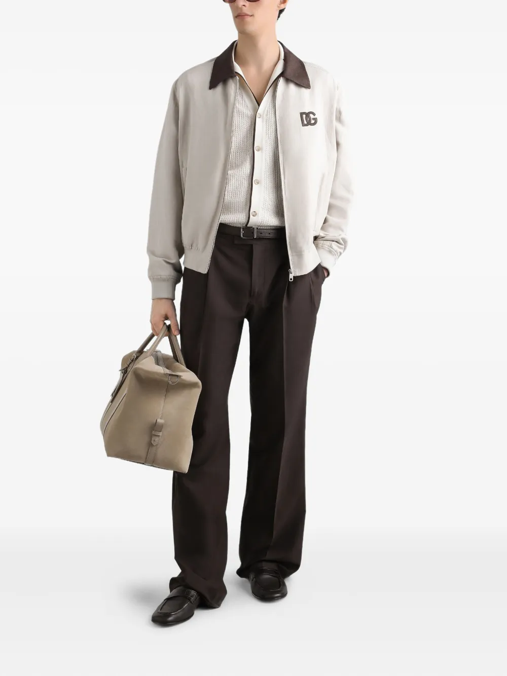 Dolce & Gabbana Gebreid overhemd Wit