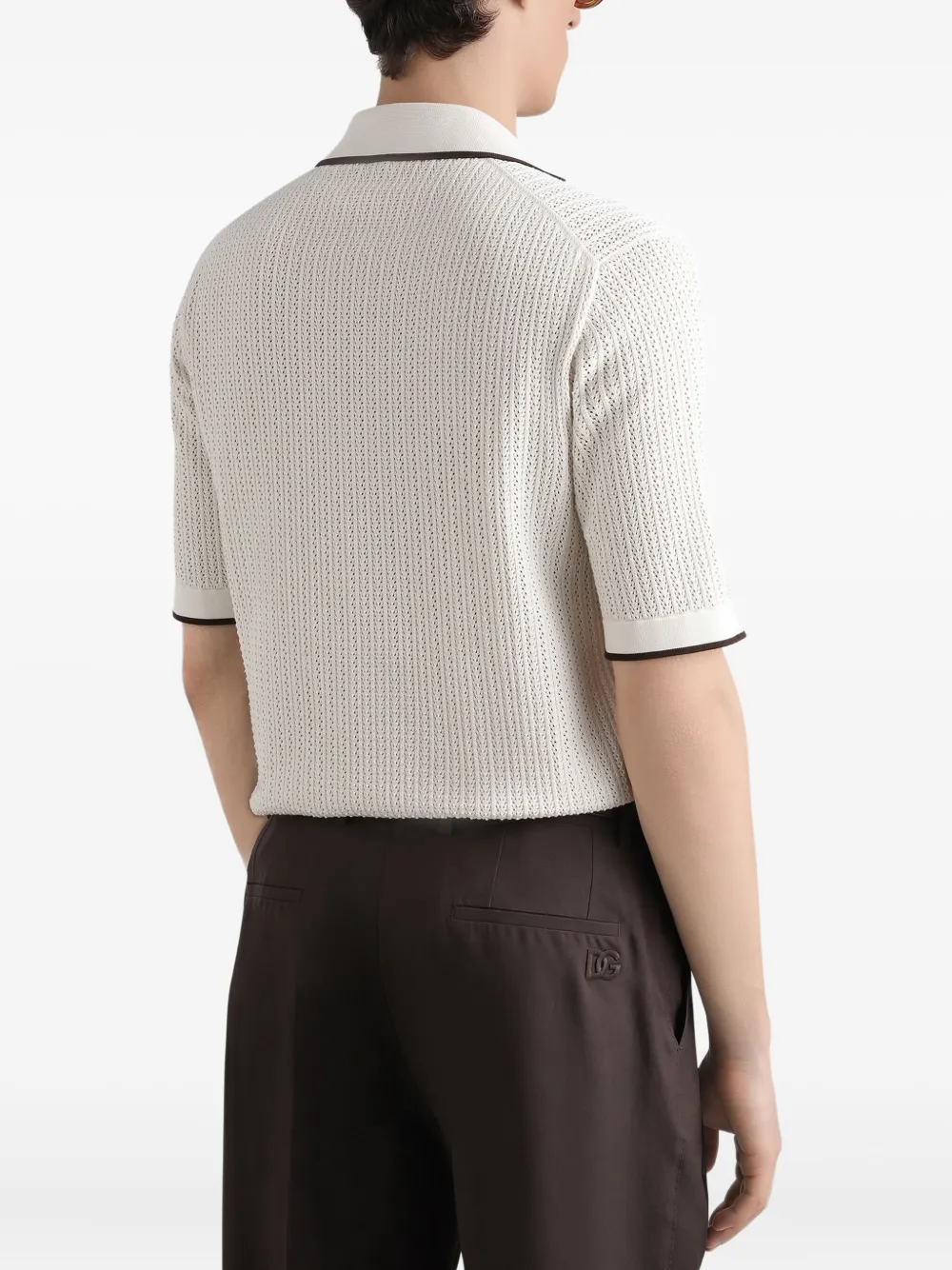Dolce & Gabbana Gebreid overhemd Wit