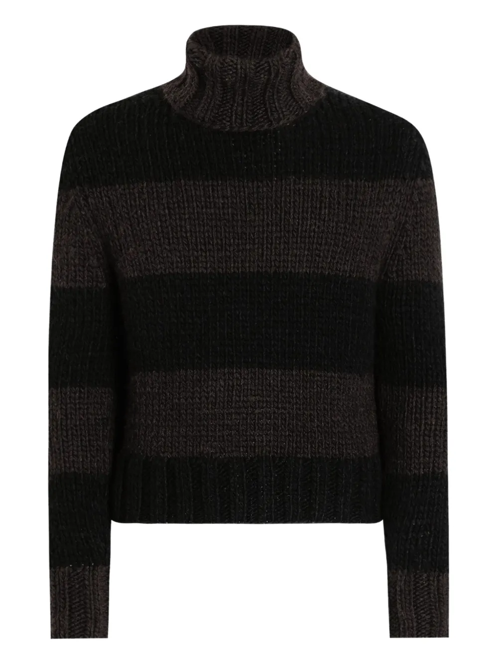 Dolce & Gabbana striped roll-neck sweater | Brown | Image 1