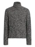 Dolce & Gabbana roll-neck speckled sweater - White