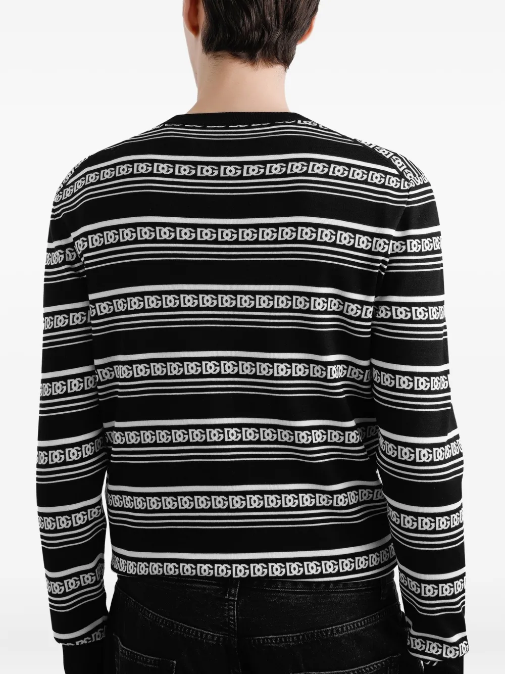 Dolce & Gabbana Zijden sweater Zwart