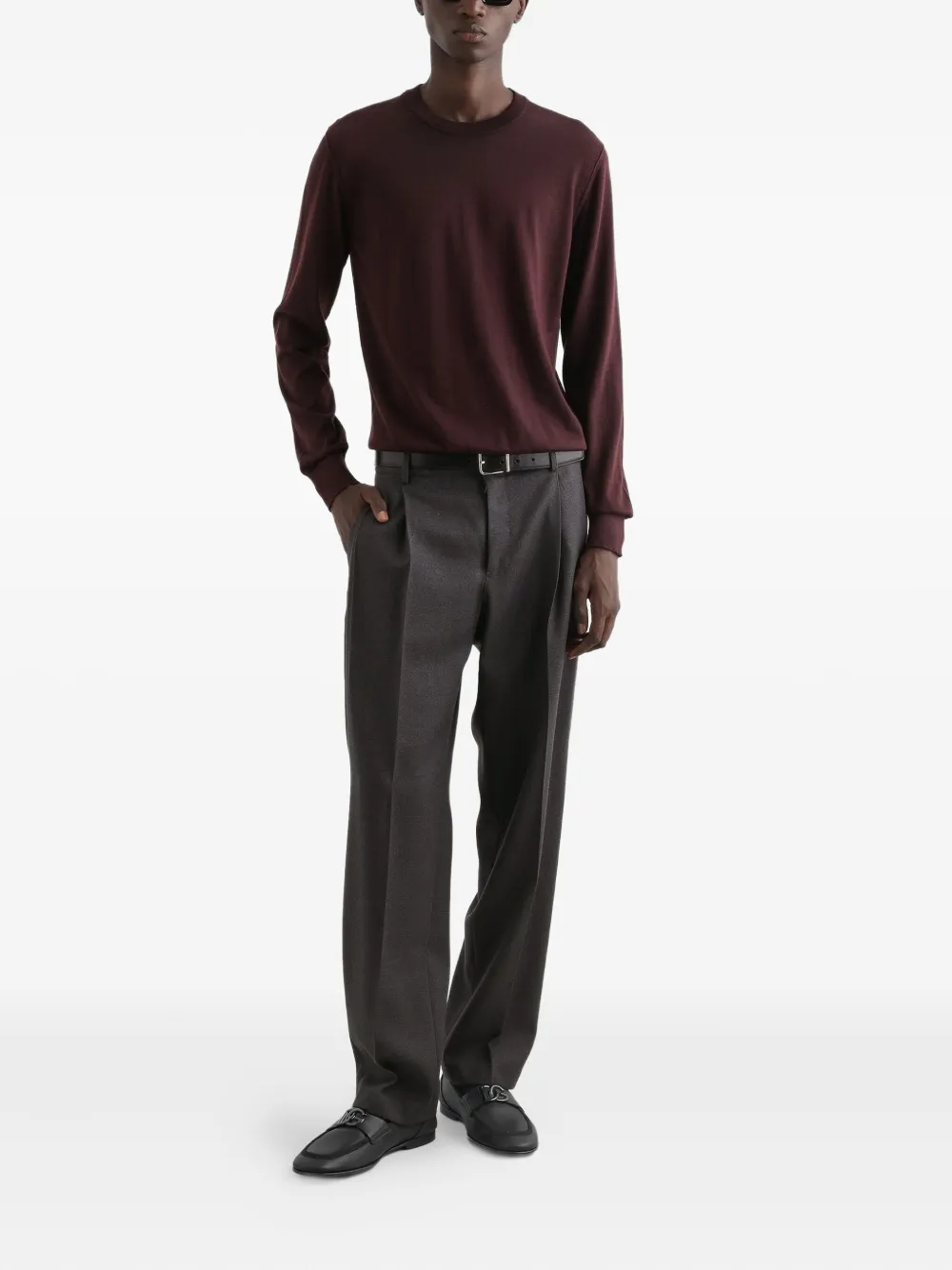Dolce & Gabbana crewneck long-sleeve knitwear - Rood