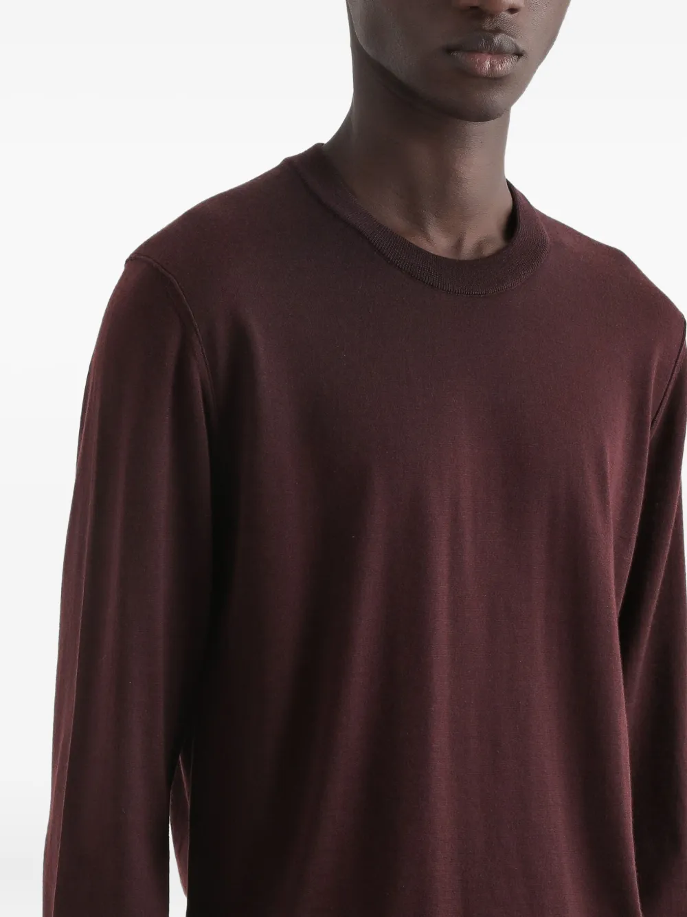 Dolce & Gabbana Gebreide trui met ronde hals en lange mouwen Rood