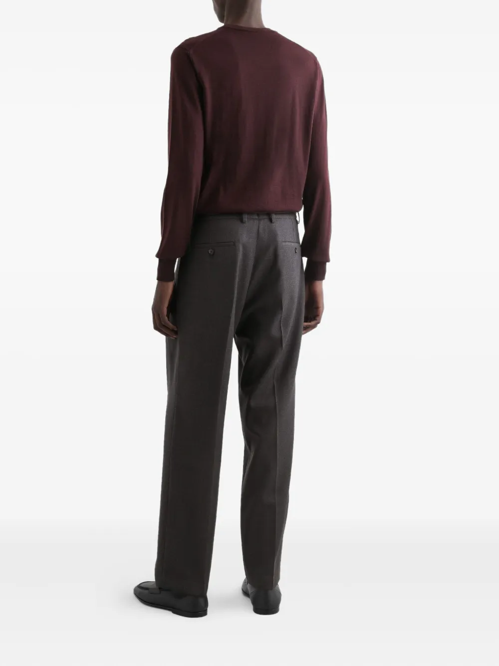 Dolce & Gabbana Gebreide trui met ronde hals en lange mouwen Rood