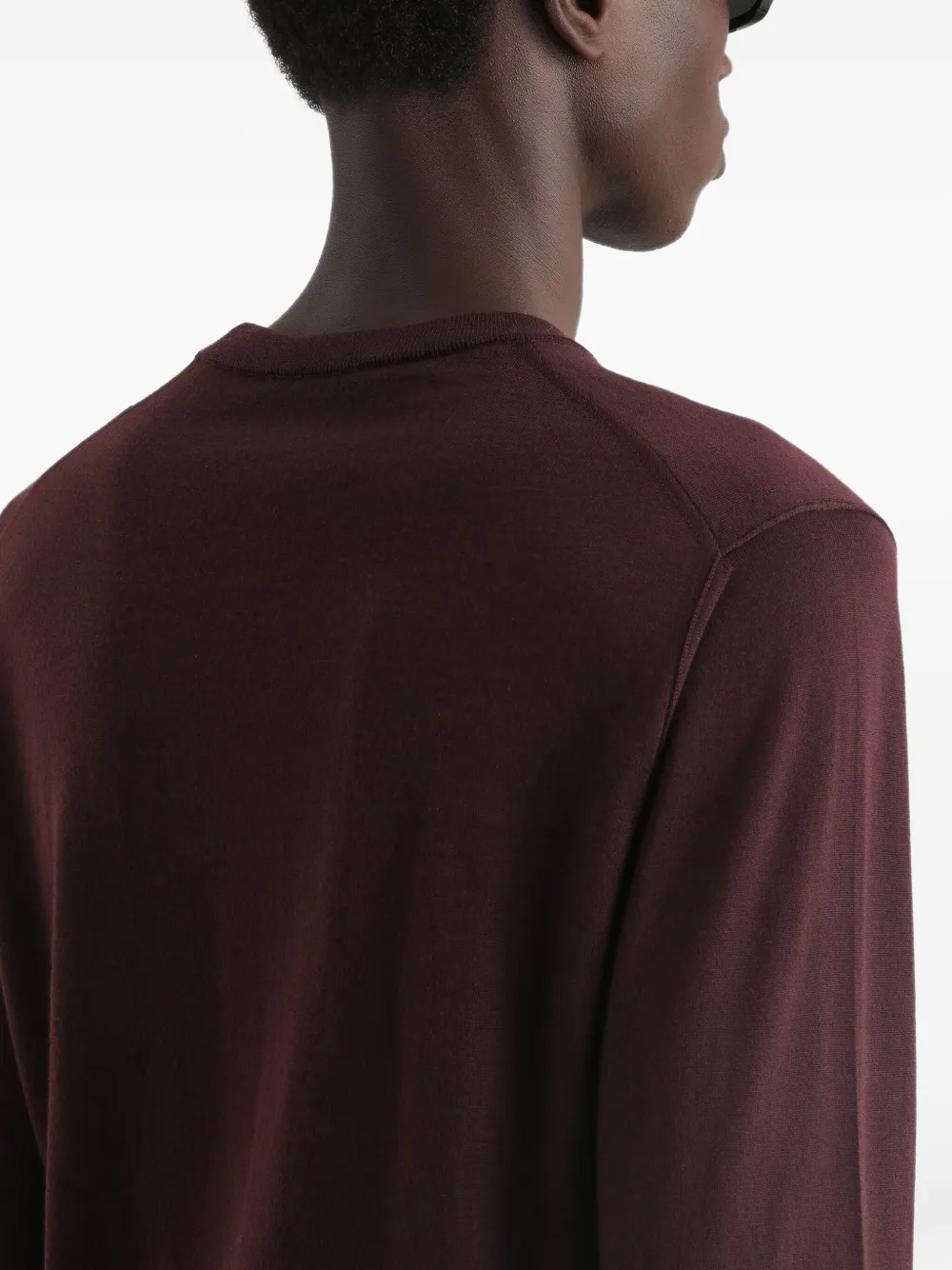 Dolce & Gabbana Gebreide trui met ronde hals en lange mouwen Rood