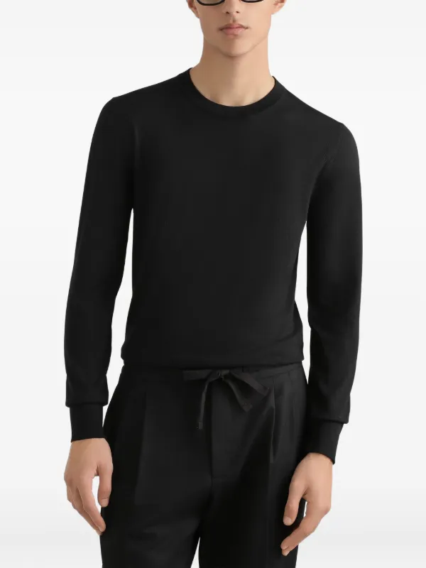 Dolce & Gabbana クルーネック セーター | ブラック | FARFETCH JP