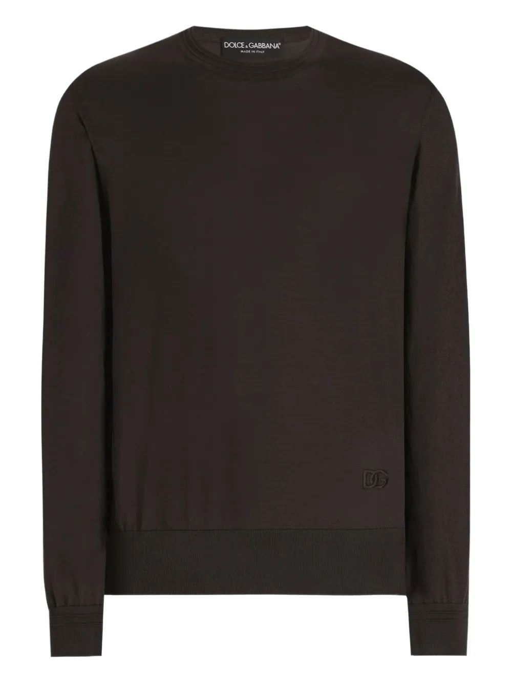 Dolce & Gabbana playera de seda | marrón | Image 1