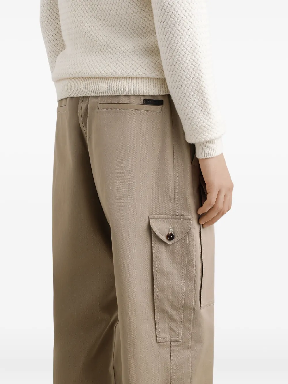 Dolce & Gabbana Sweater met logopatch Beige