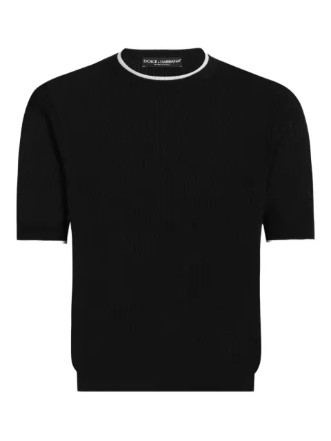 Dolce & Gabbana ribbed short-sleeve T-shirt