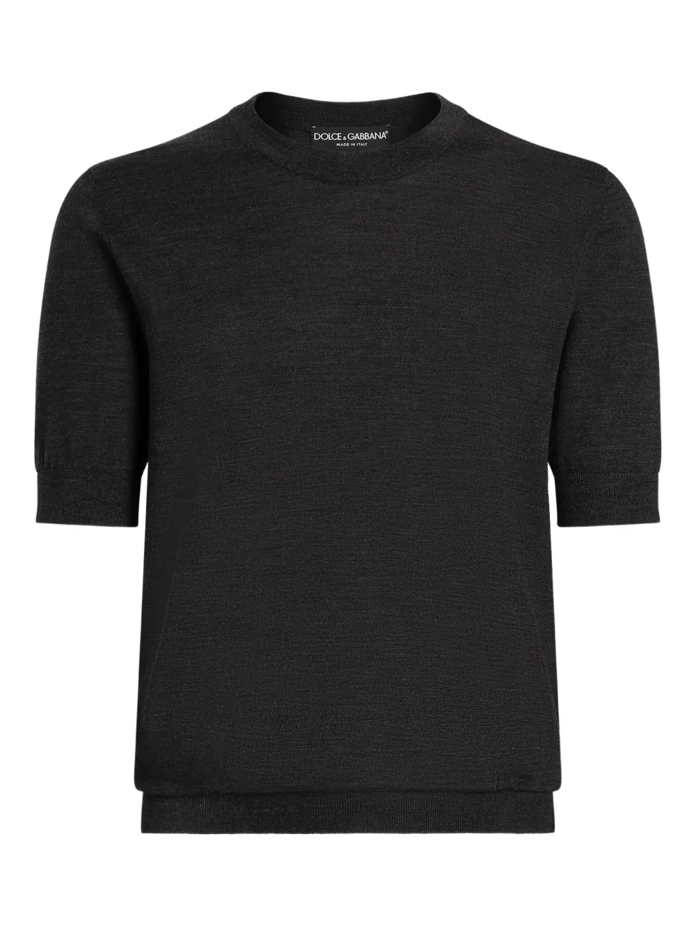 Dolce & Gabbana T-shirt met ronde hals Zwart