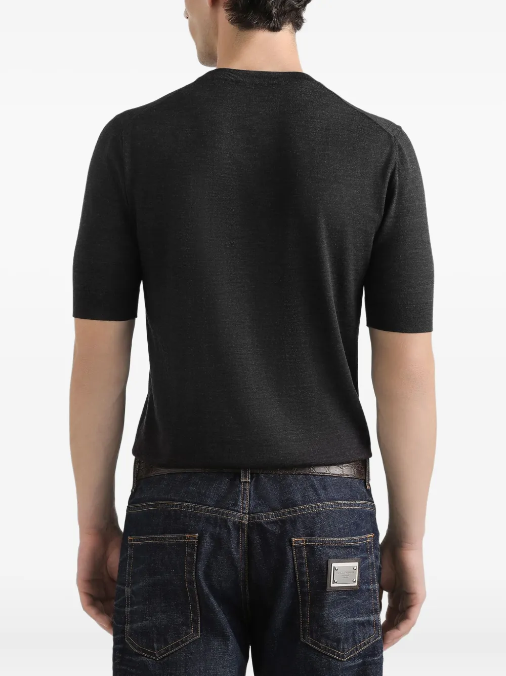 Dolce & Gabbana T-shirt met ronde hals Zwart