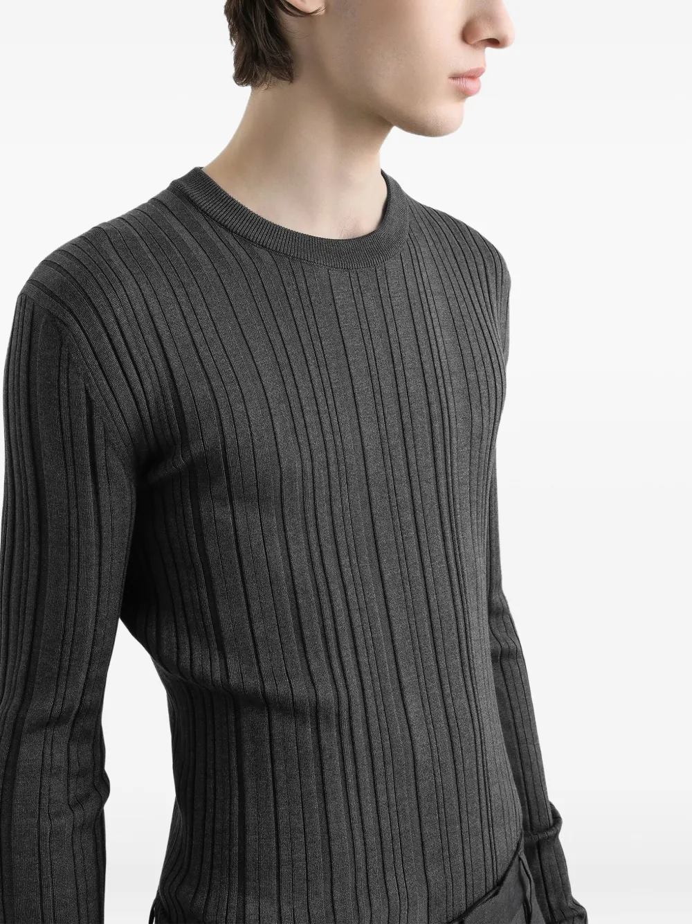 Dolce & Gabbana Zijden trui Grijs