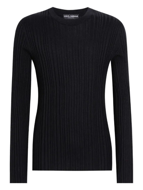 ドルガバ ⁄ ハーフジップ 切替 リブニットセーター | ブランド古着の