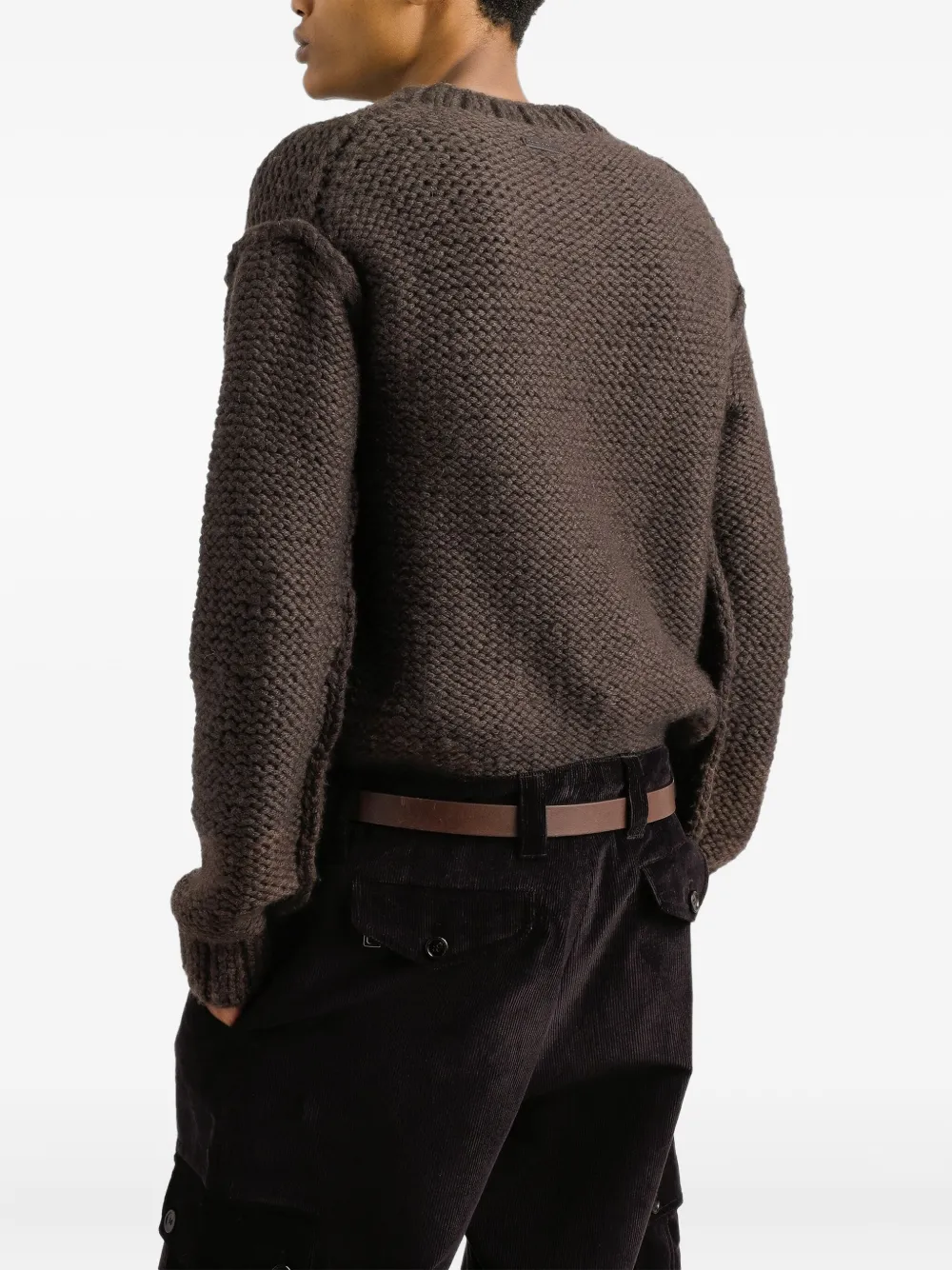 Dolce & Gabbana Trui met ronde hals Bruin