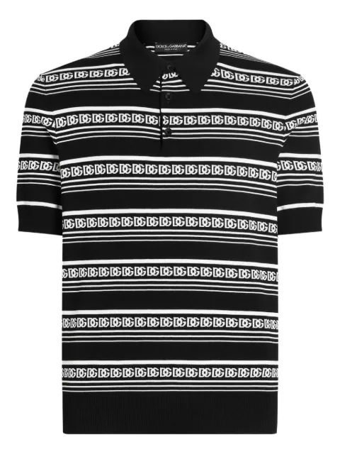 Dolce & Gabbana silk polo shirt 