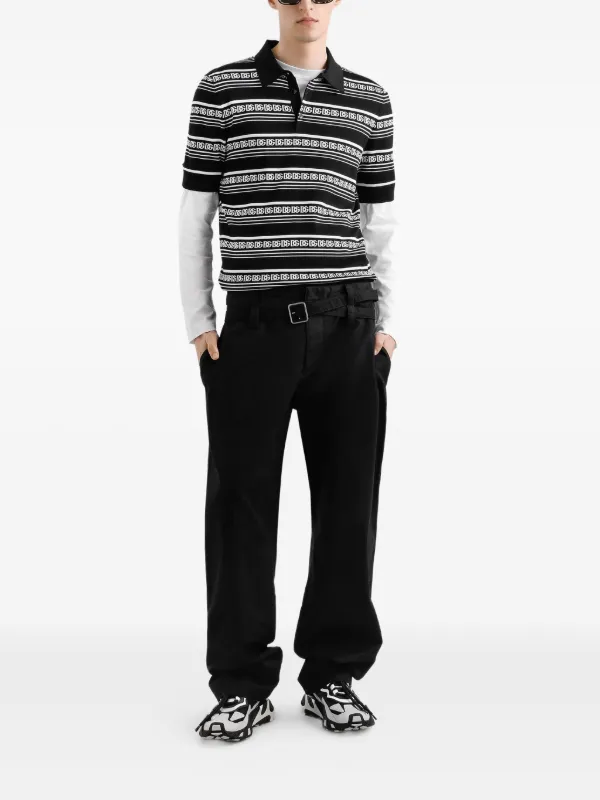 Dolce & Gabbana シルク ポロシャツ | ブラック | FARFETCH JP