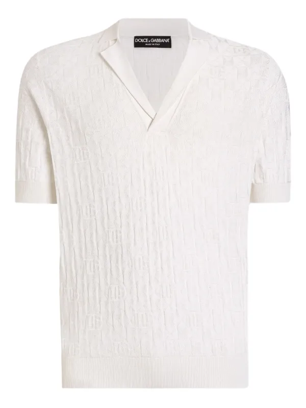 Dolce & Gabbana ストレッチシルク Tシャツ | ホワイト Dolce & Gabbana ストレッチシルク Tシャツ | ホワイト