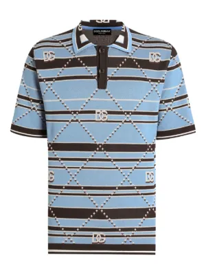 Dolce & Gabbana Camisa Polo Com Estampa Majolica | Verde | FARFETCH BR