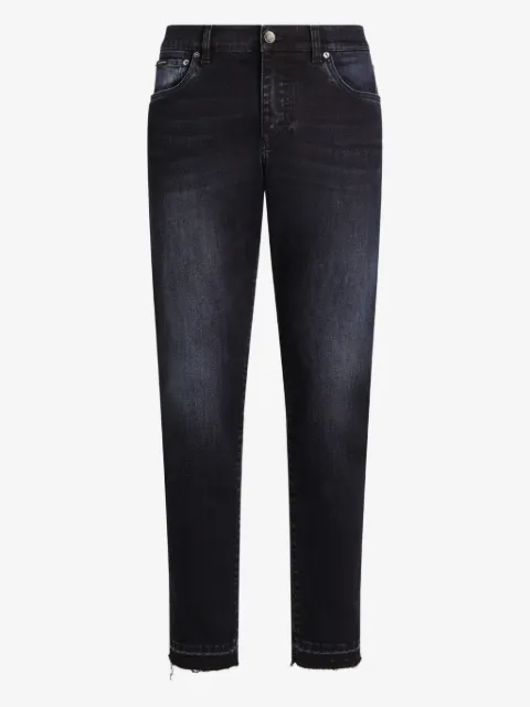 Dolce & Gabbana jeans con dobladillo deshilachado