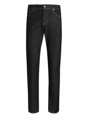 Dolce & Gabbana slim-fit Stretch Cotton Jeans With Patch | Blue
