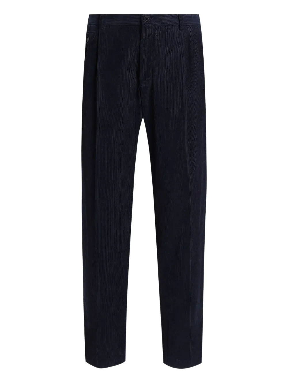 Dolce & Gabbana Geplooide ribfluwelen chino Blauw