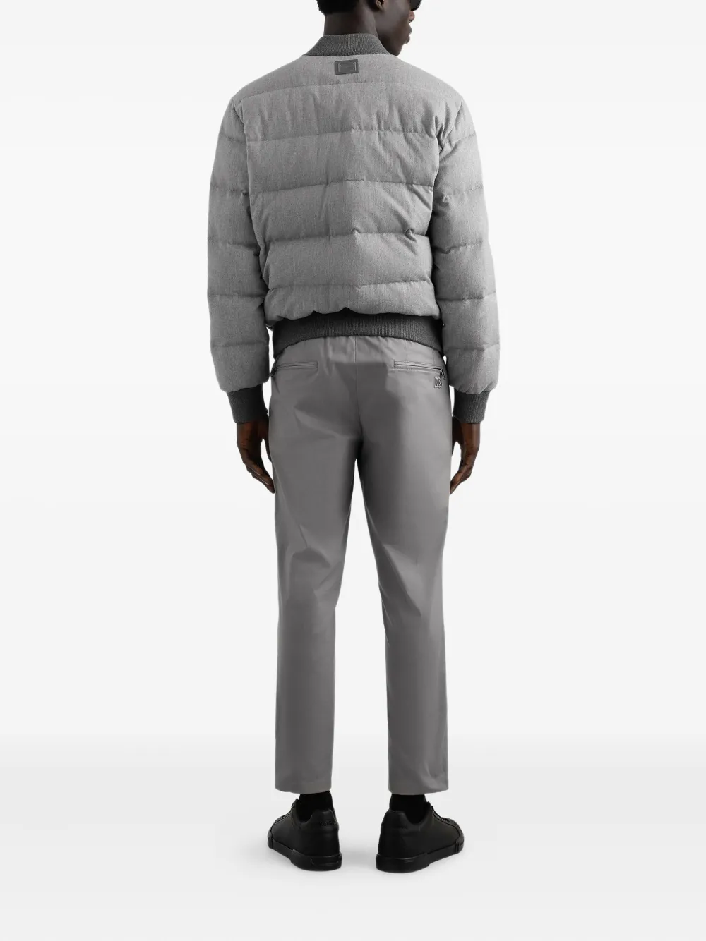 Dolce & Gabbana Broek met trekkoordtaille Grijs