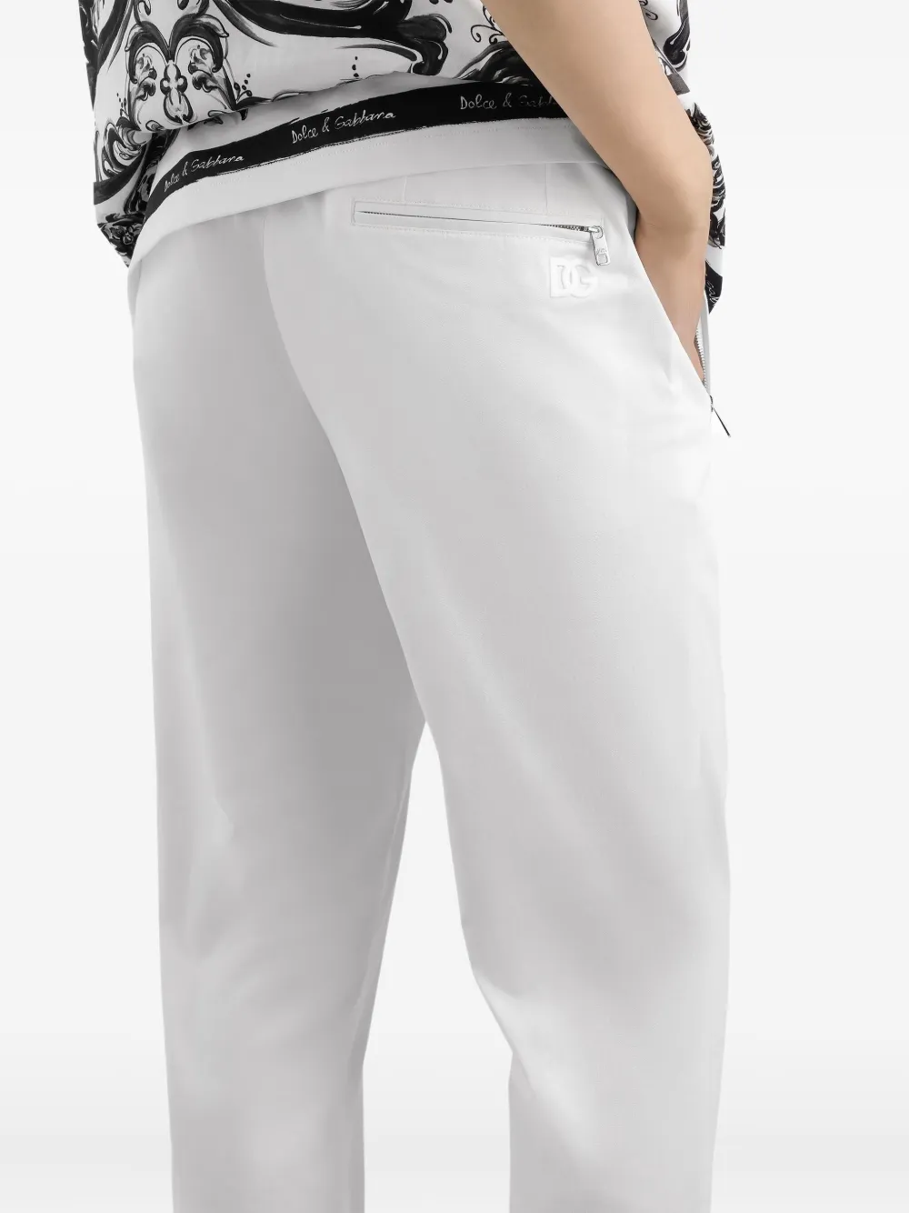 Dolce & Gabbana Broek met toelopende pijpen Wit