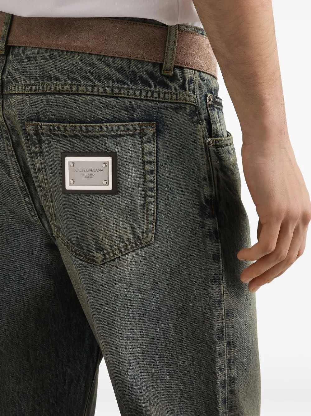 Dolce & Gabbana Jeans met vervaagd effect Blauw