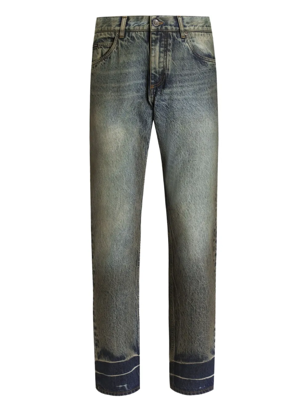 Dolce & Gabbana jean à effet délavé | bleu | Image 1