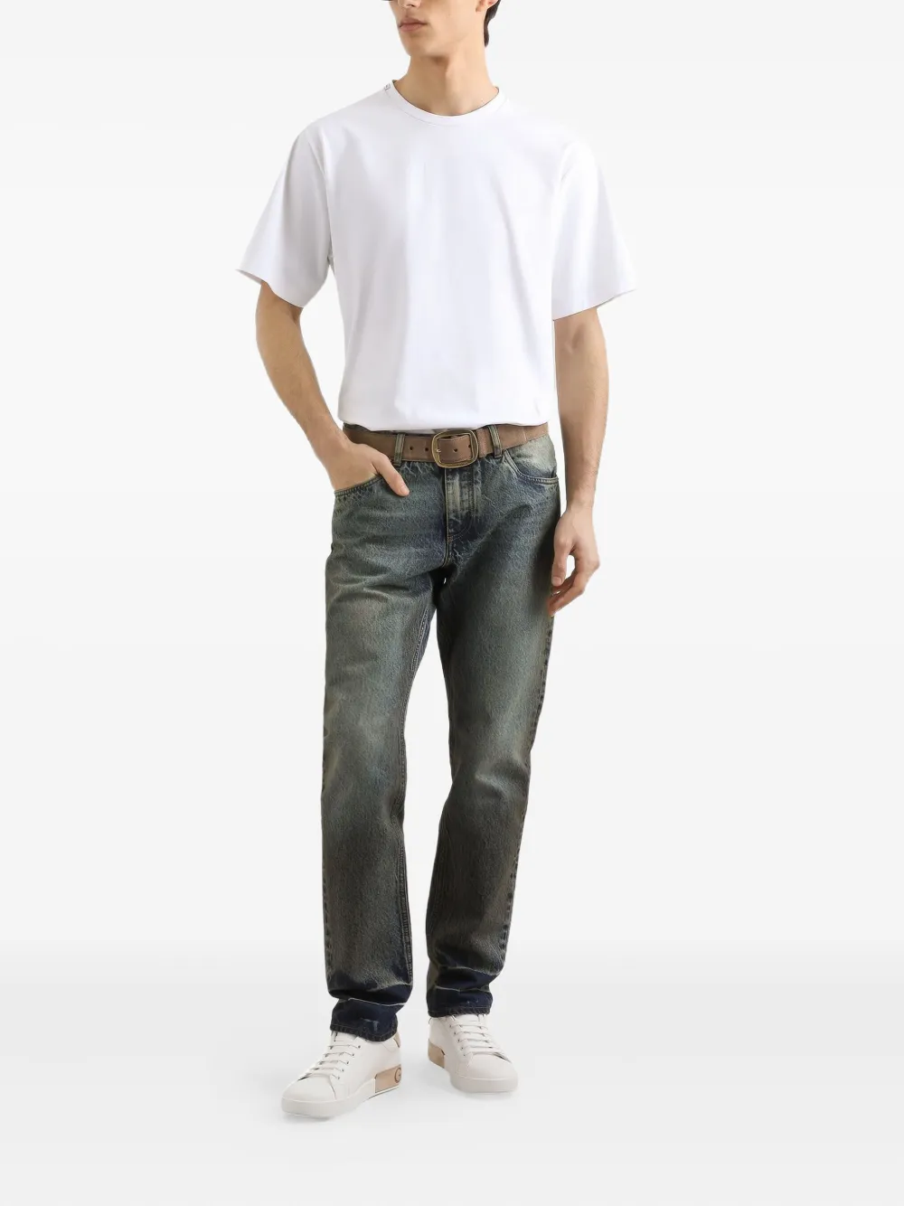 Dolce & Gabbana Jeans met vervaagd effect - Blauw