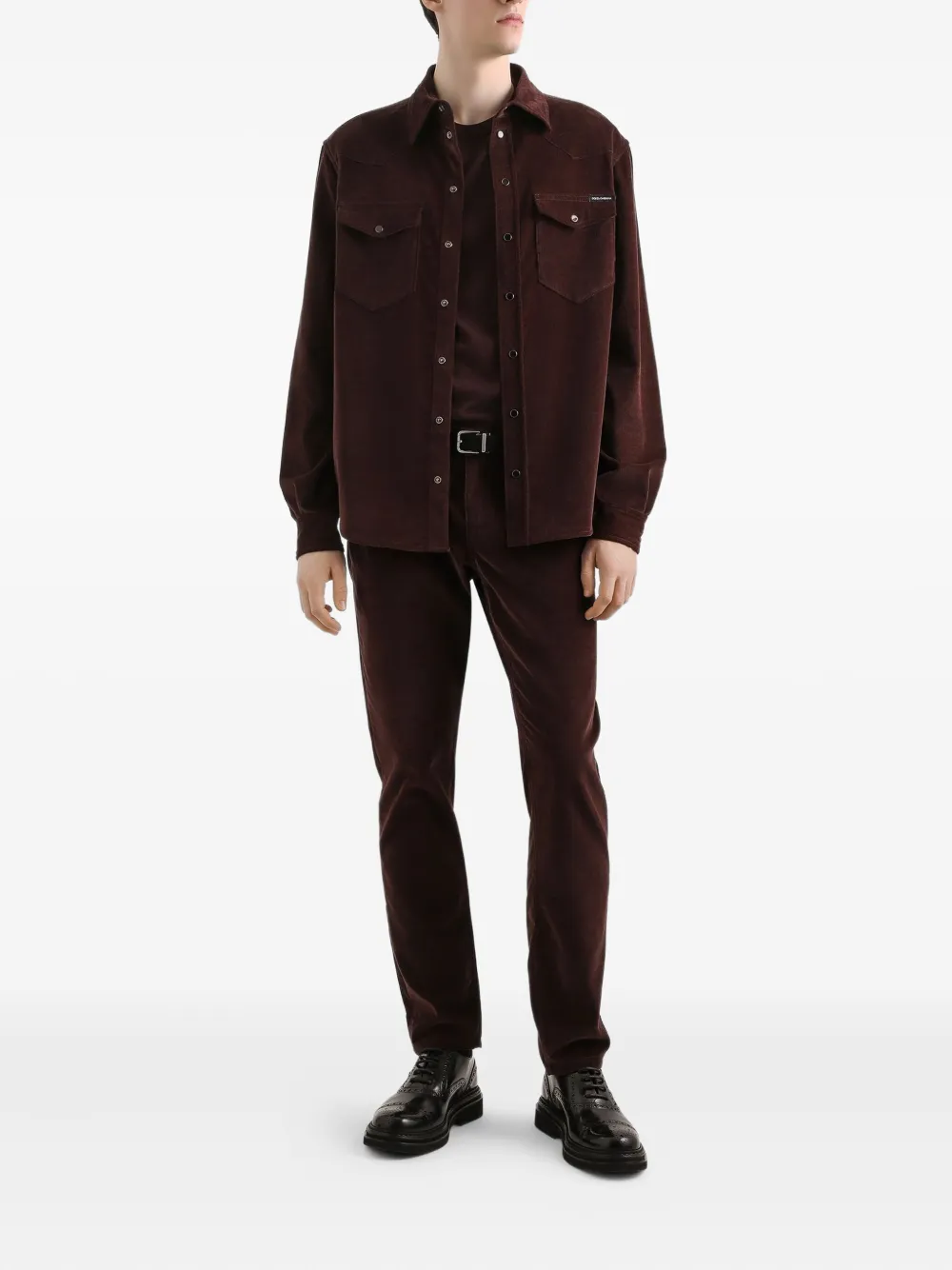 Dolce & Gabbana Fluwelen broek - Bruin