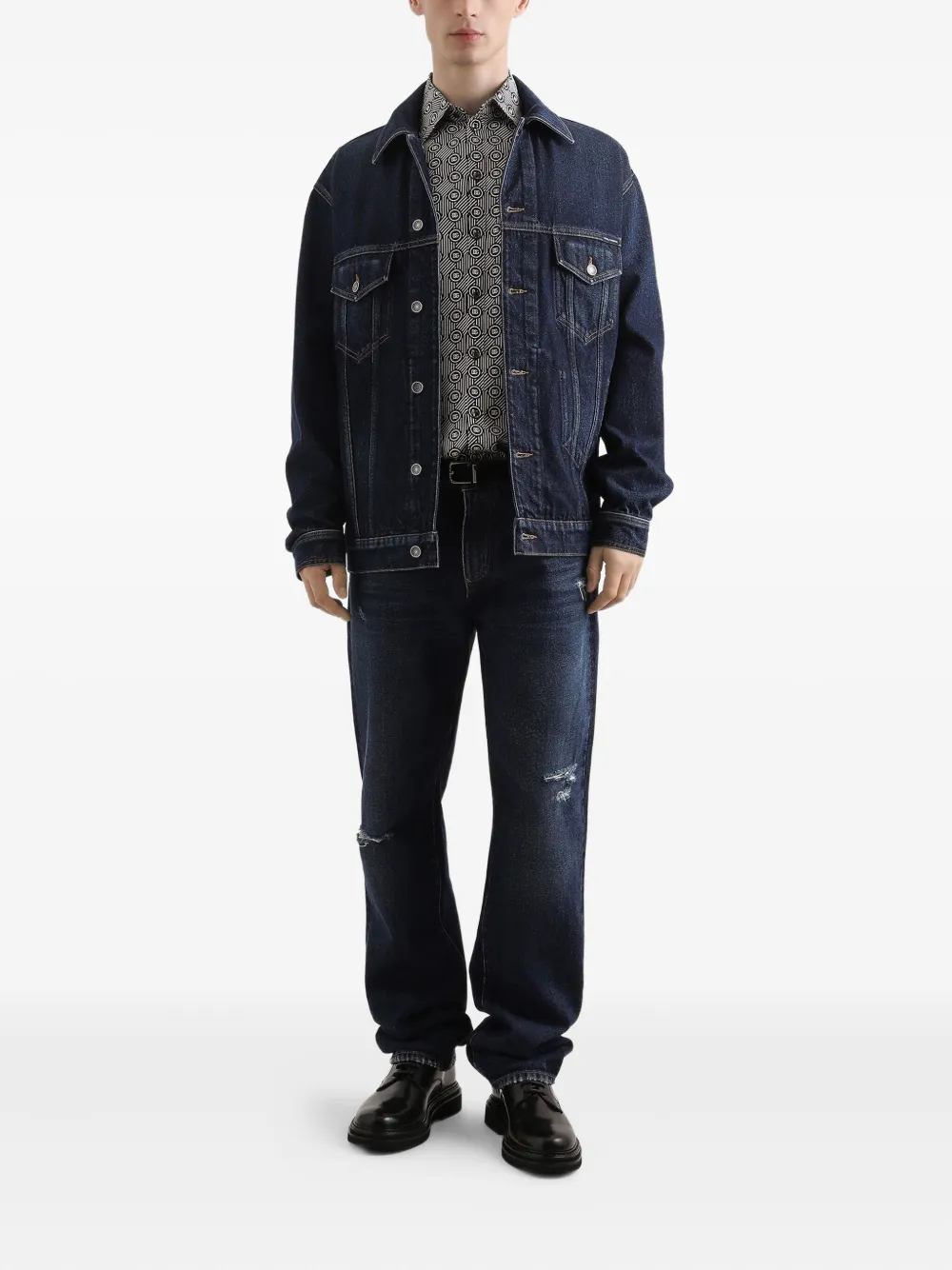 Dolce & Gabbana Gerafelde jeans - Blauw
