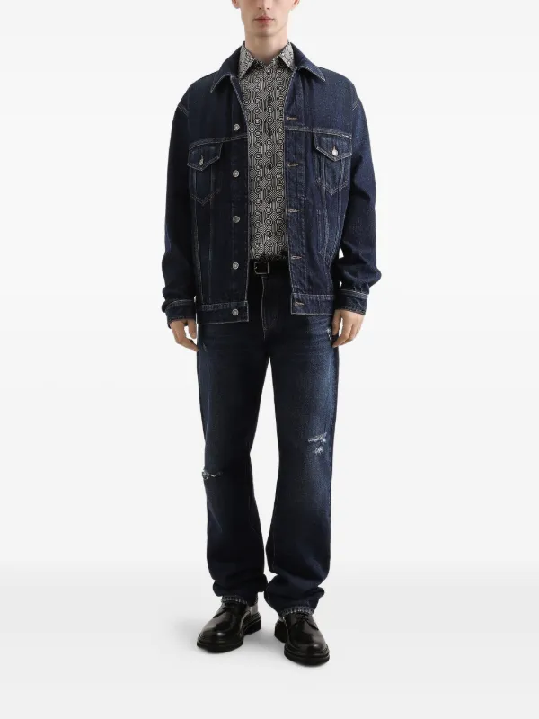 Dolce & Gabbana ダメージ ジーンズ | ブルー | FARFETCH JP