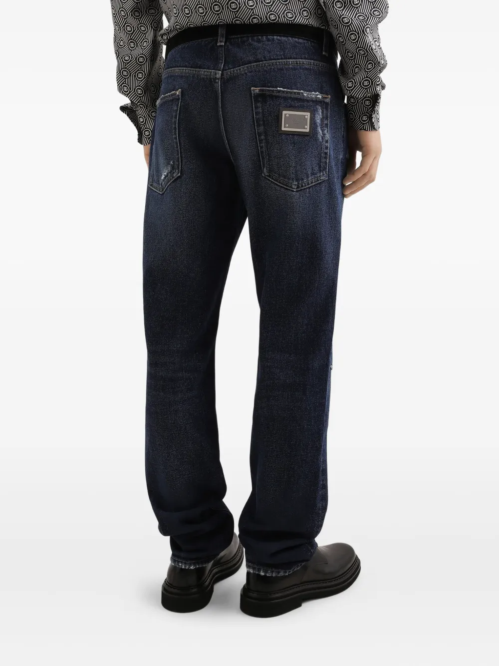 Dolce & Gabbana Gerafelde jeans Blauw