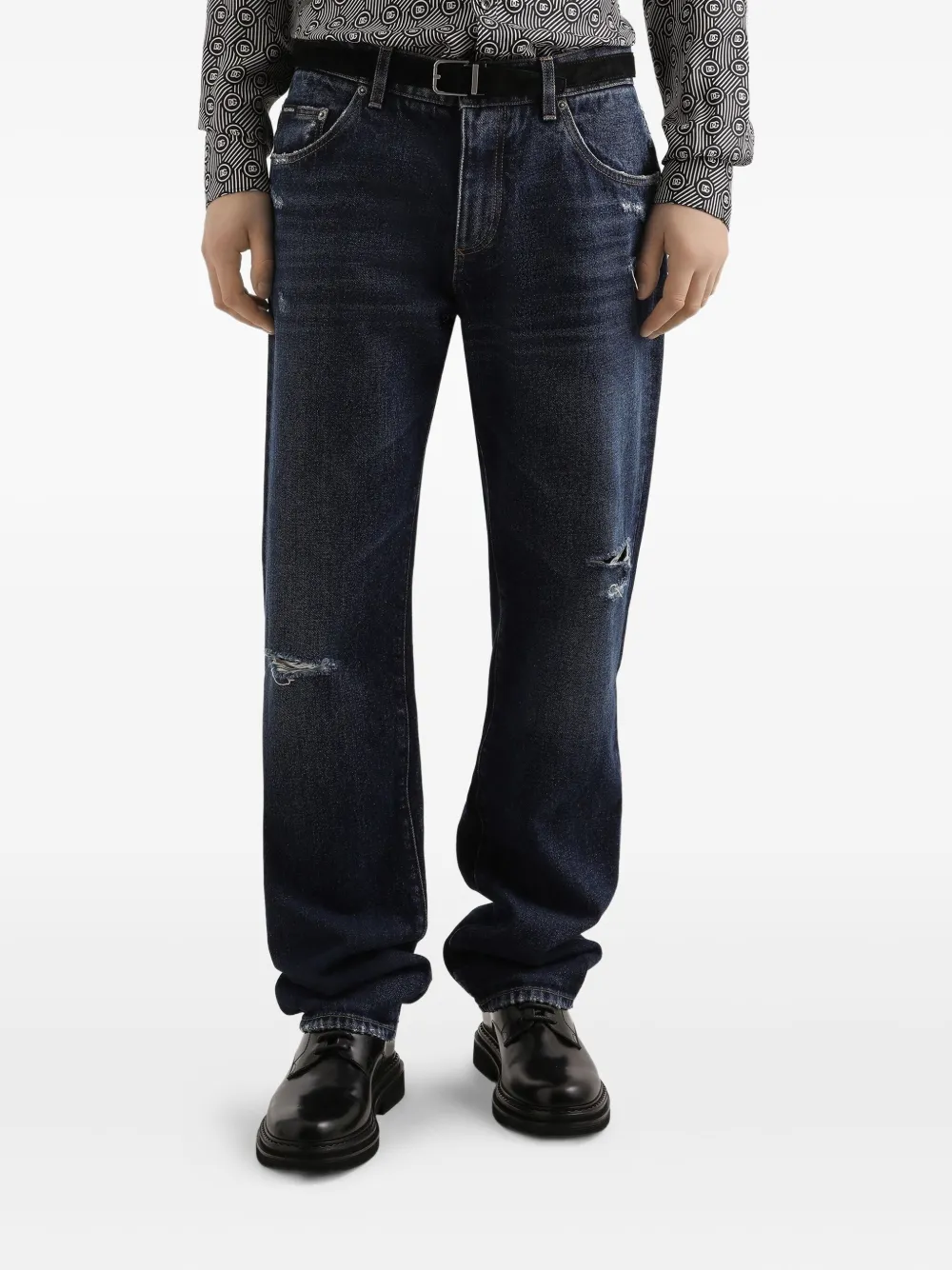Dolce & Gabbana Gerafelde jeans Blauw