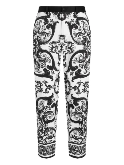 Dolce & Gabbana Maiolica-print trousers