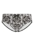 Dolce & Gabbana graphic-print swimming trunks - White