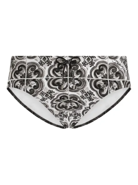 Dolce & Gabbana graphic-print swimming trunks