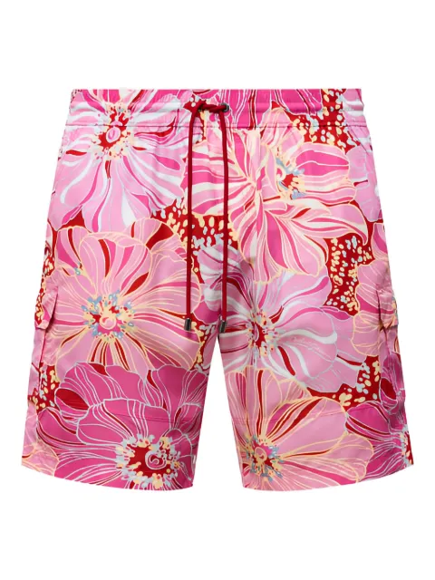 Dolce & Gabbana floral-print cargo swim shorts