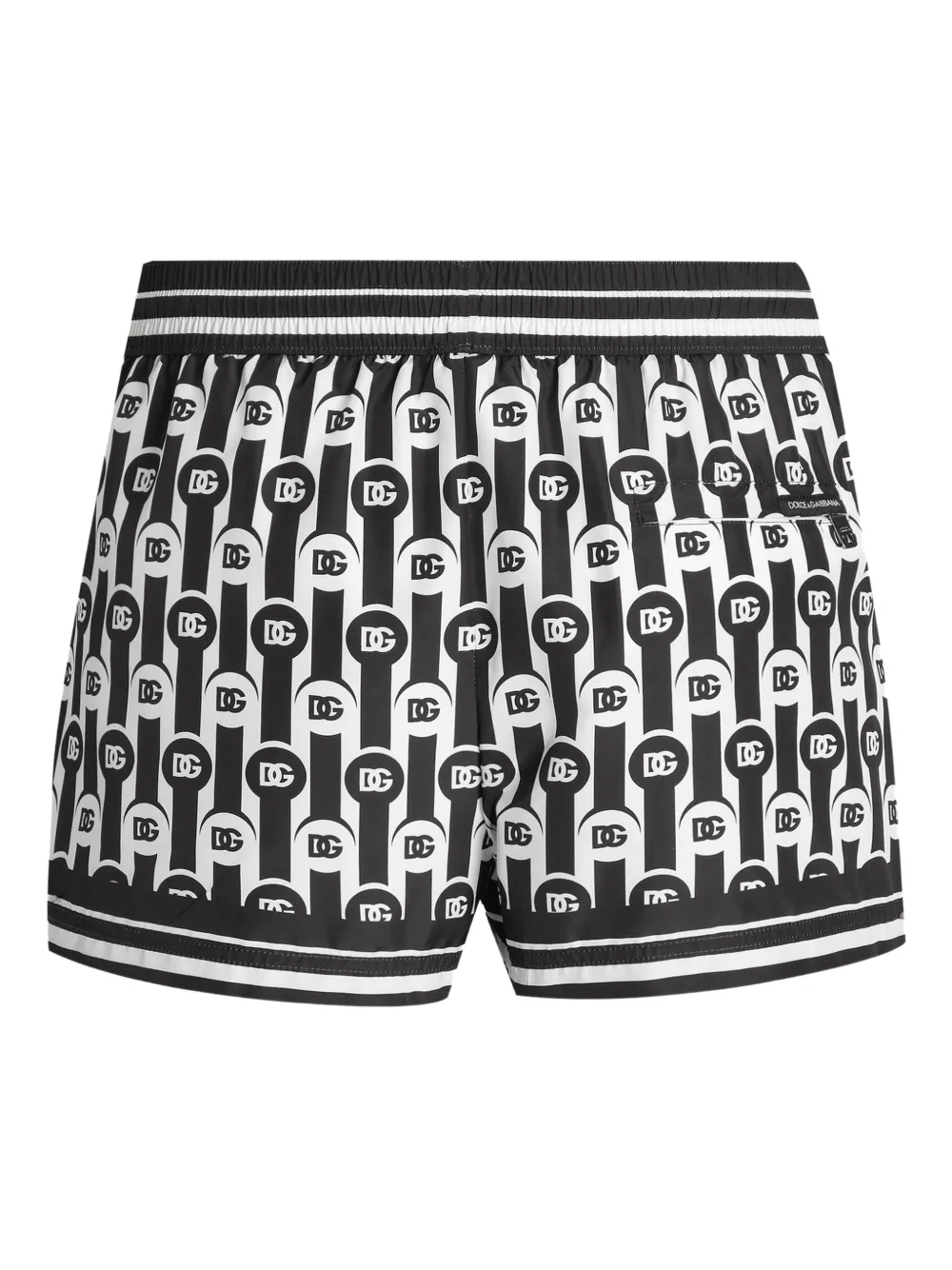 Dolce & Gabbana Zwembroek met logo-patroon Zwart