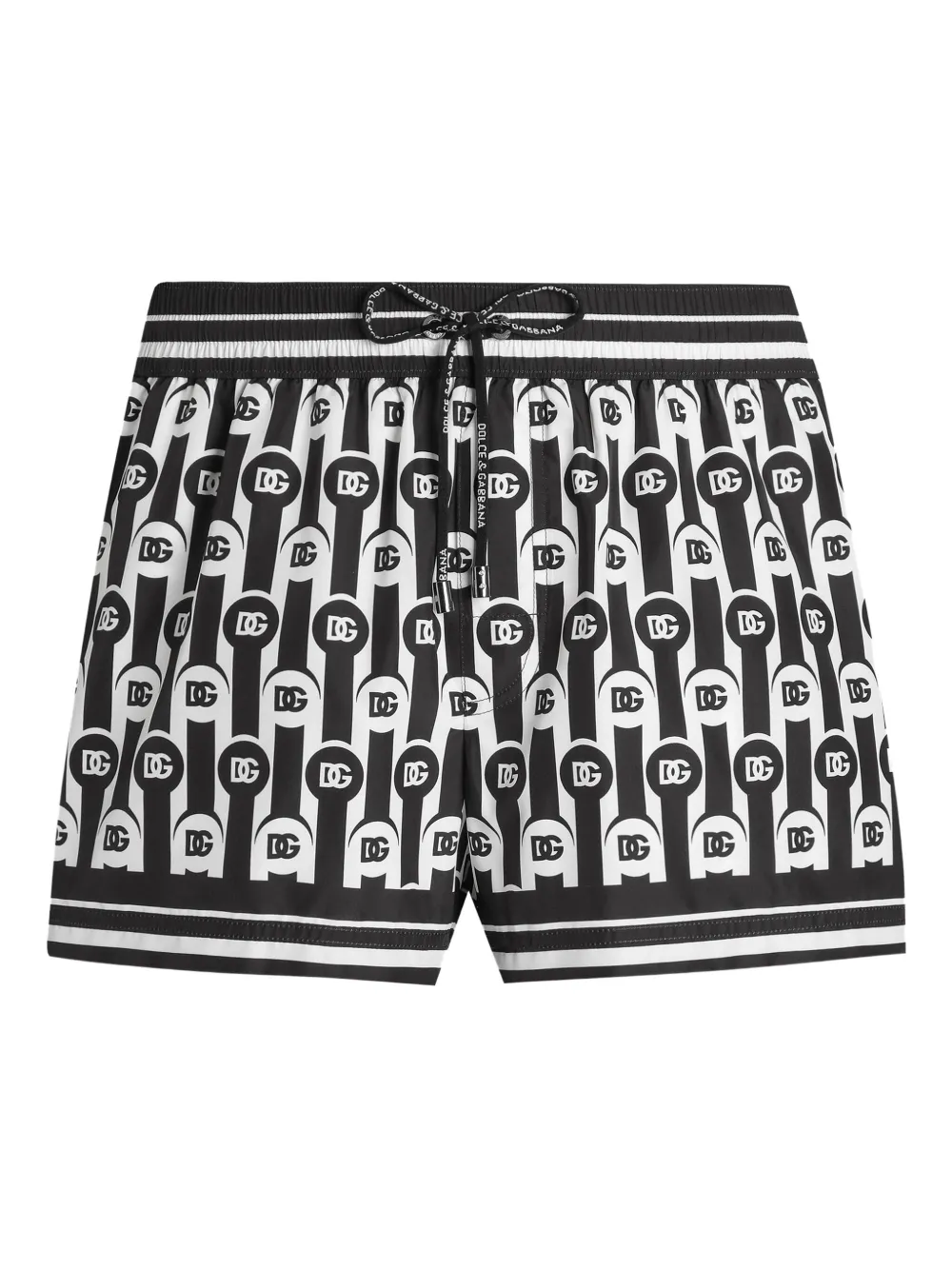 Dolce & Gabbana Zwembroek met logo-patroon Zwart