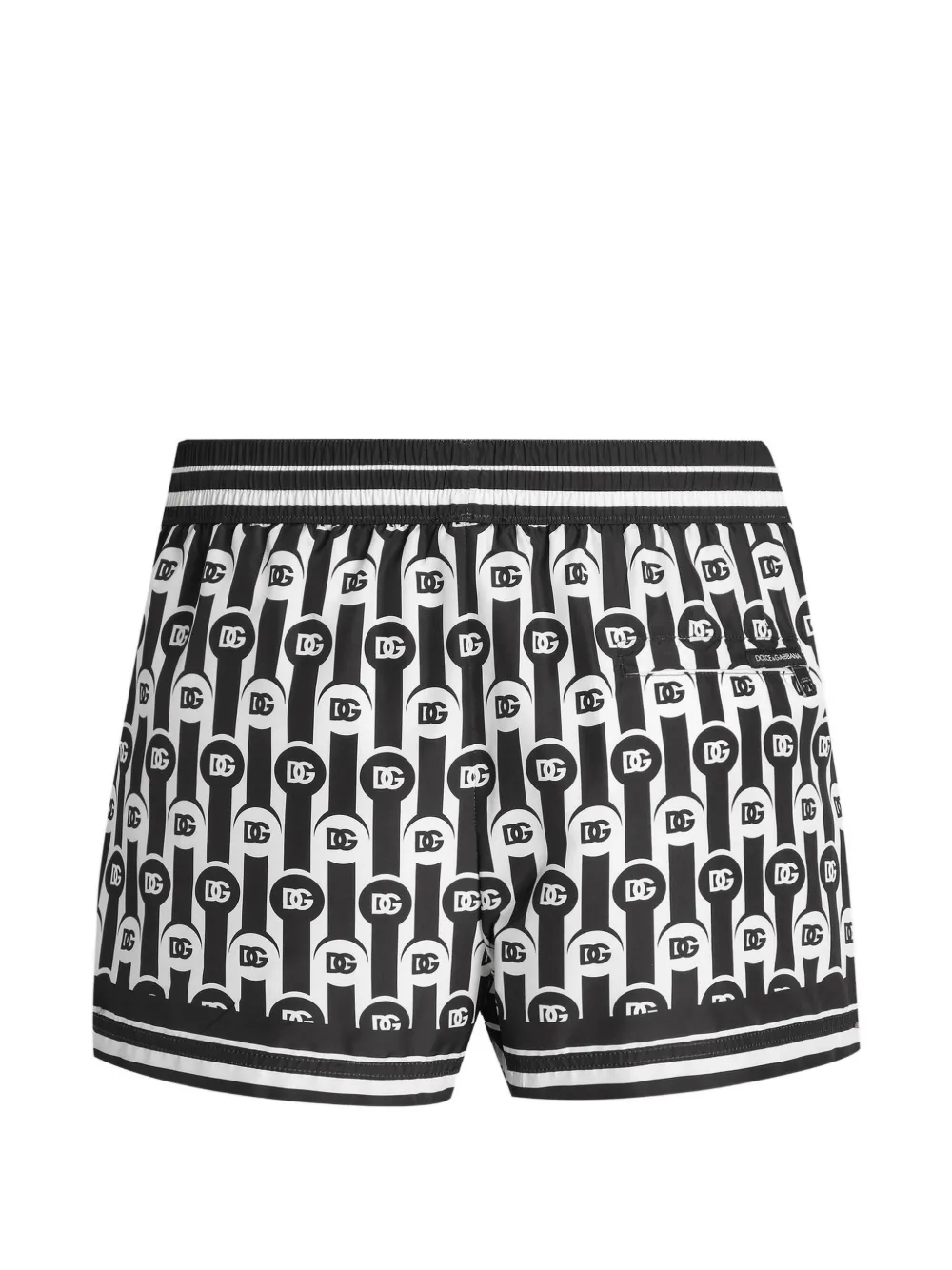 Dolce & Gabbana Zwembroek met logo-patroon Zwart