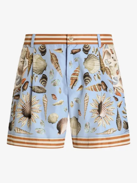 Dolce & Gabbana Klassische Shorts mit Muschel-Print