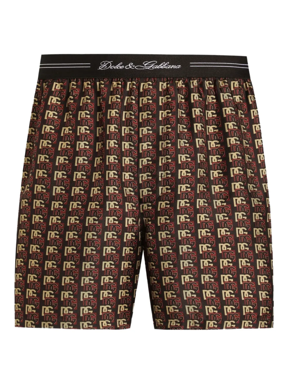 Dolce & Gabbana Boxershorts met logoplakkaat Bruin