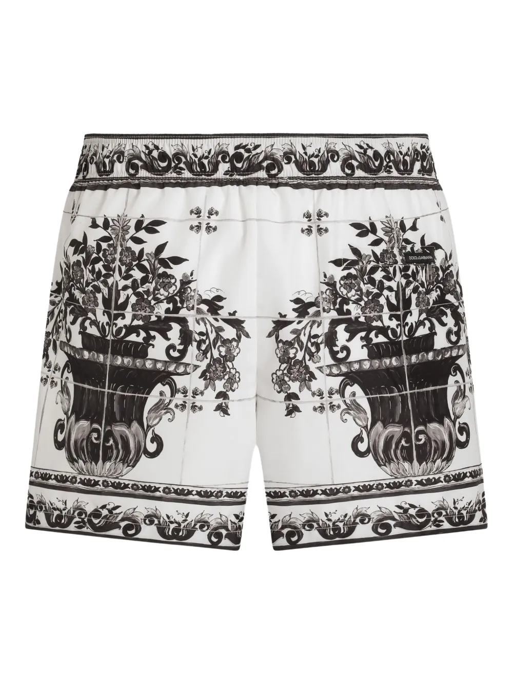 Dolce & Gabbana Zwembroek met grafische print Wit