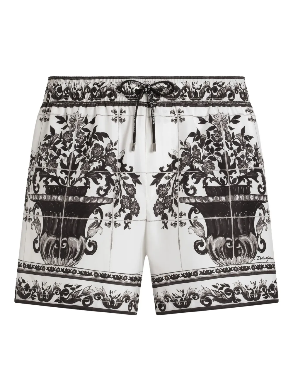 Dolce & Gabbana Zwembroek met grafische print Wit