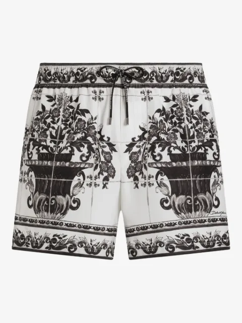 Dolce & Gabbana graphic-print swim shorts 