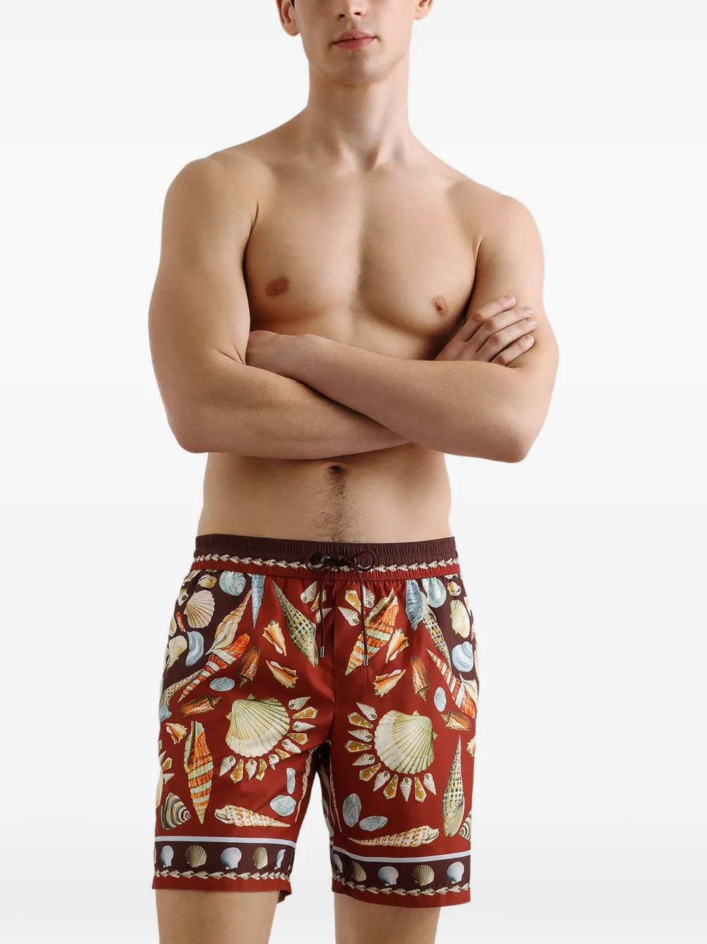Dolce & Gabbana Zwembroek met print Bruin