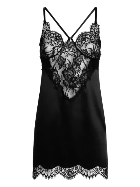 Dolce & Gabbana lace-embroidered satin camisole